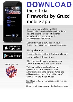 Grucci Mobile App Flyer